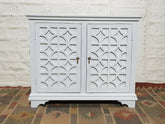 French Arched Hand Carved Solid Wood Buffet Sideboard White